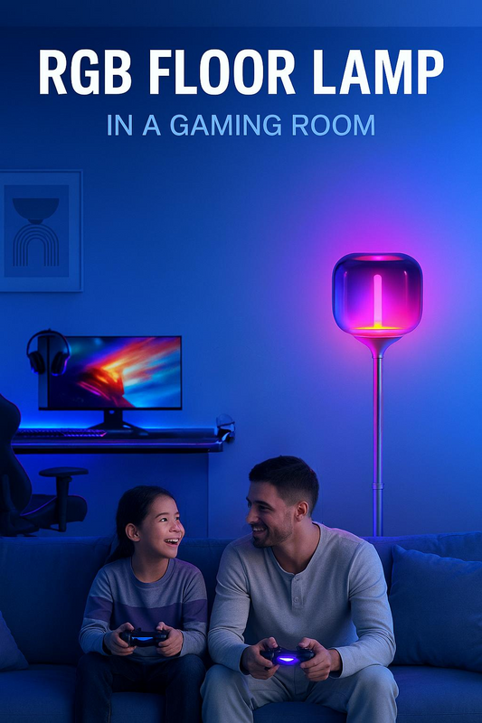 【 Upcoming 】RGBW glass floor lamp