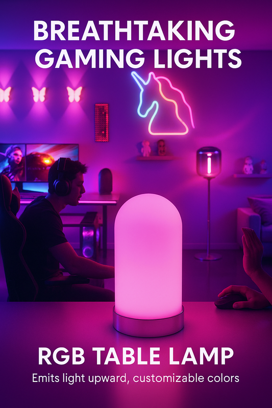 【 Upcoming 】RGBW Touch controlled glass table lights