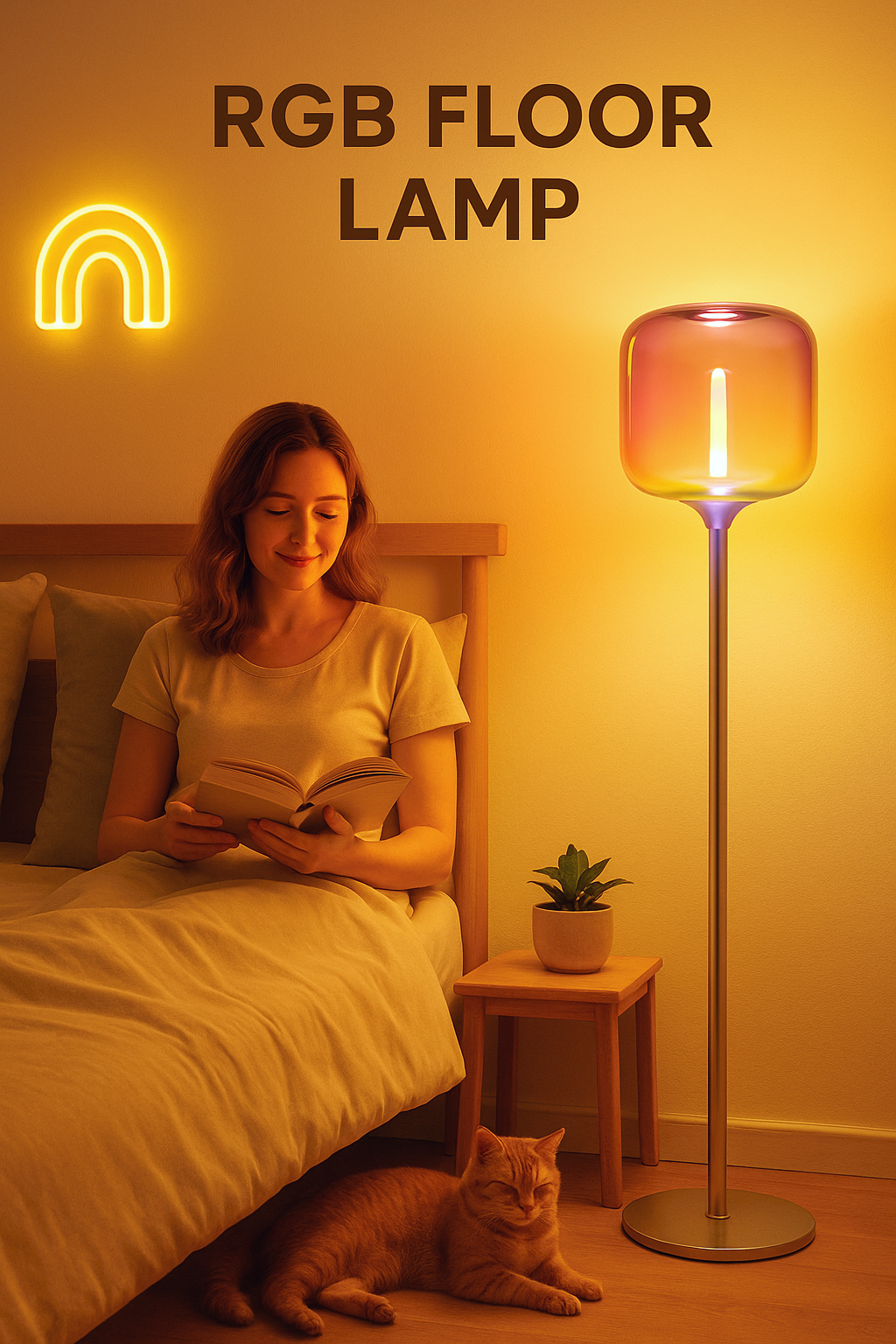 【 Upcoming 】RGBW glass floor lamp