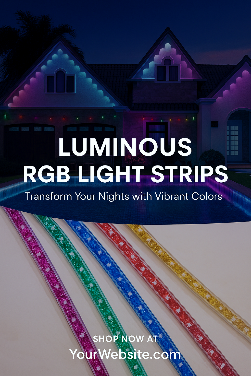 5M/16.4ft RGBIC Glitter LED Strip–Outdoor Sparkling Waterproof