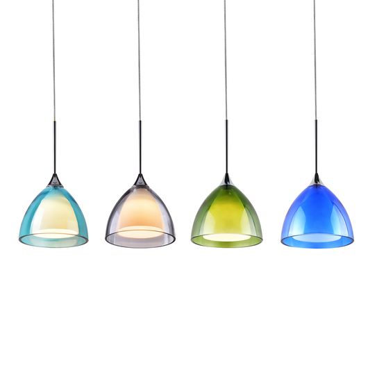 【 Upcoming 】RGBW colored glass pendant light GE-09102