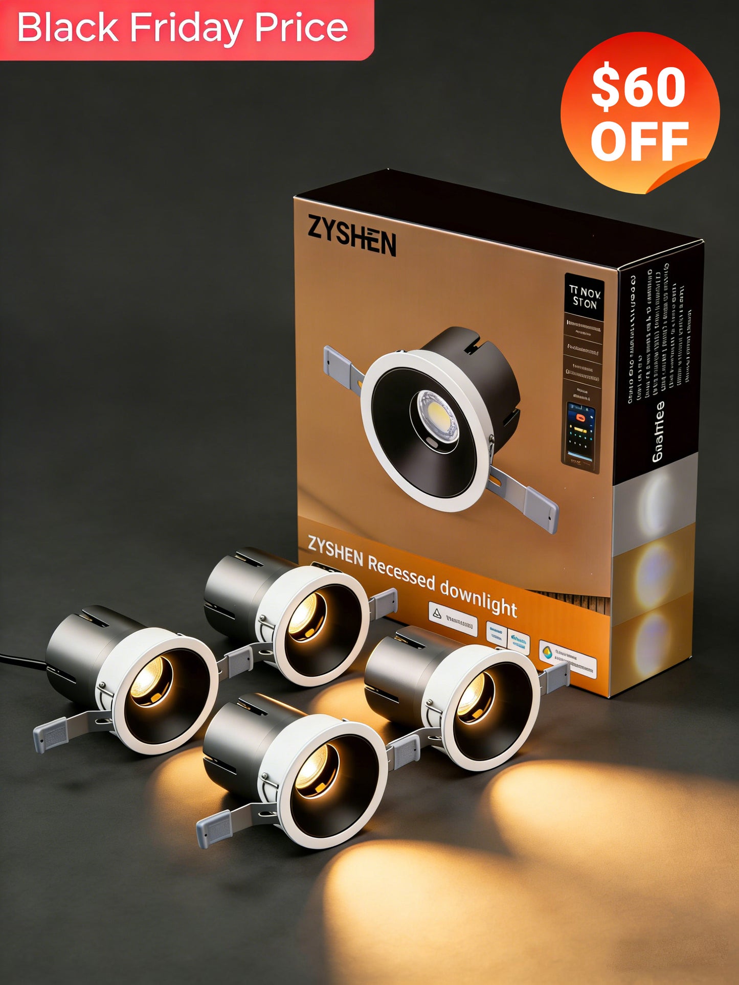 Ultra-Mini Deep Anti-Glare LED Downlight (2-Inch / 3-Inch) - IC Rated & 5CCT