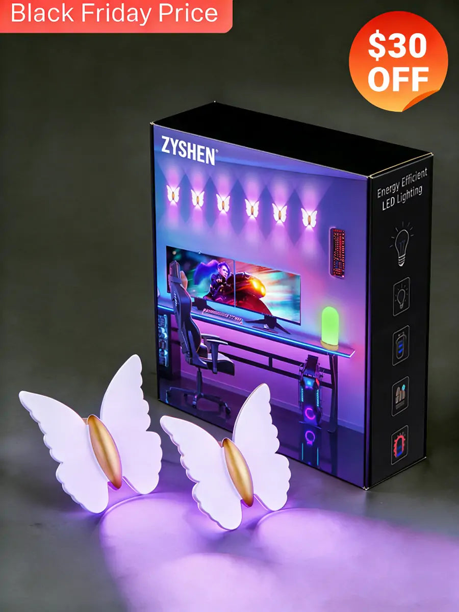 Zyshen Smart RGBW Butterfly Wall Sconce (Wireless)