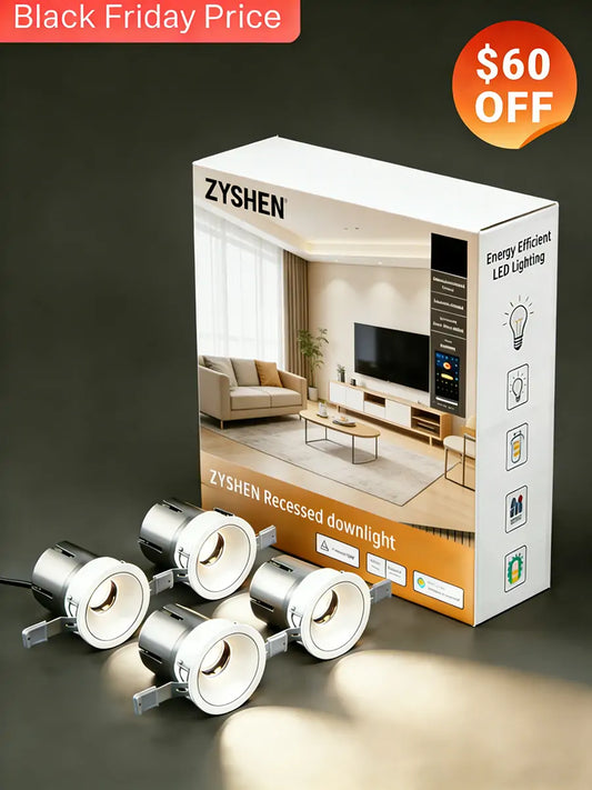 Ultra-Mini Deep Anti-Glare LED Downlight (2-Inch / 3-Inch) - IC Rated & 5CCT