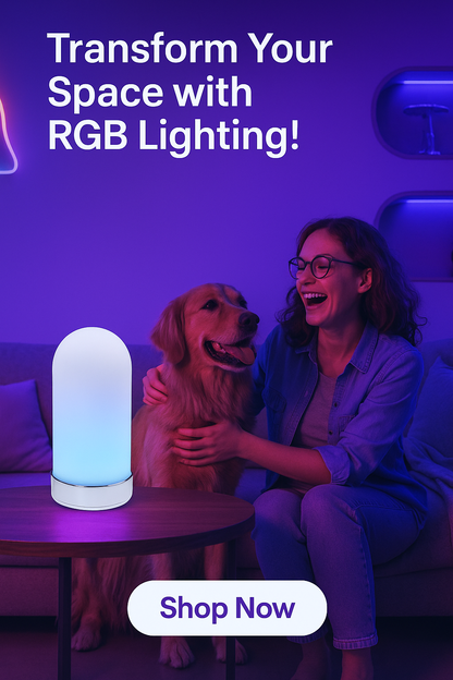 【 Upcoming 】RGBW Touch controlled glass table lights