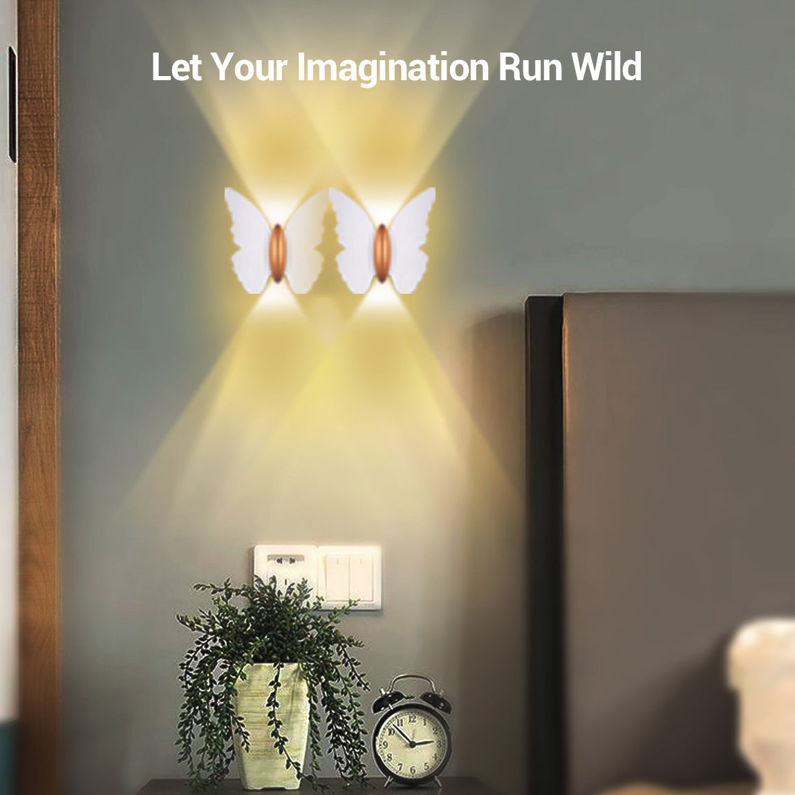 ZYSHEN Butterfly RGBW Wall Light